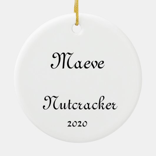 Nutcracker Soldier/Pollichinelle Keepake Ornament (Hinten)