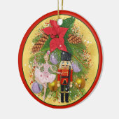 Nutcracker Soldier Sugar Plum Fairy Weihnachten We Keramik Ornament (Links)