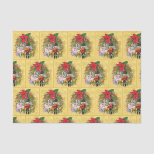 Nutcracker Soldier Sugar Plum Fairy Weihnachten We Seidenpapier (Vorderseite)