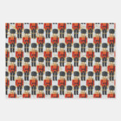 Nutcracker Soldier Sugar Plum Fee Weihnachten Geschenkpapier Set (Vorderseite 3)