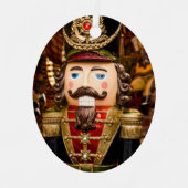 Nutcracker Soldier Weihnachtsbaum Add Year Ornament Aus Metall (Vorderseite)