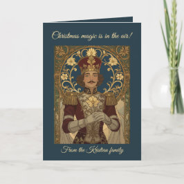 Nutcracker Soldiers Art Nouveau Vintage Style Chri Karte