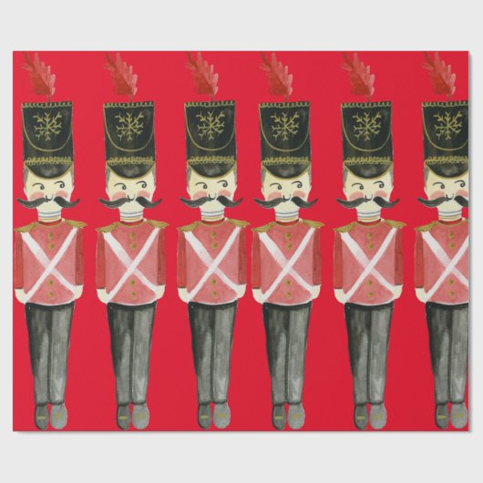 Nutcracker Soldiers Geschenkpapier (Flach)