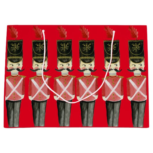 Nutcracker Soldiers Große Geschenktüte (Vorderseite)