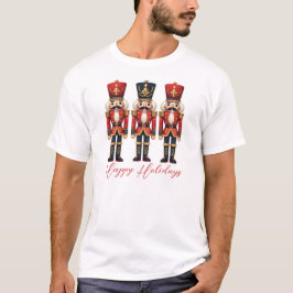Nutcracker Soldiers Happy Holiday T-Shirt