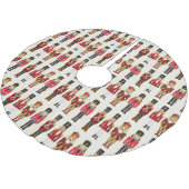 Nutcracker Soldiers Hübsch Weihnachten Polyester Weihnachtsbaumdecke (Schrägansicht)