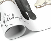Nutcracker Soldiers & Ice Skate Wrapping Paper Geschenkpapier (Rolleneckpunkt)