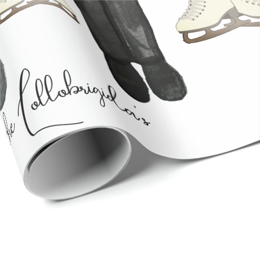 Nutcracker Soldiers & Ice Skate Wrapping Paper Geschenkpapier (Rolleneckpunkt)