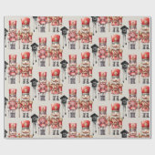Nutcracker Soldiers Kuckucksuhren Geschenkpapier (Flach)