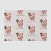 Nutcracker Soldiers schrecken glückliche Ferien Seidenpapier (Vorderseite)