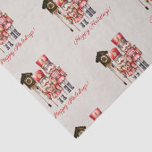 Nutcracker Soldiers schrecken glückliche Ferien Seidenpapier (Ausschnitt)