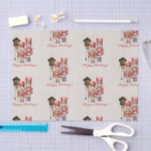 Nutcracker Soldiers schrecken glückliche Ferien Seidenpapier (Handwerk)