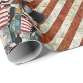 Nutcracker Soldiers Stripes Geschenkpapier (Rolleneckpunkt)