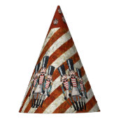 Nutcracker Soldiers Stripes Partyhütchen (Vorderseite)