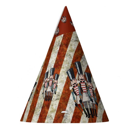 Nutcracker Soldiers Stripes Partyhütchen (Links)