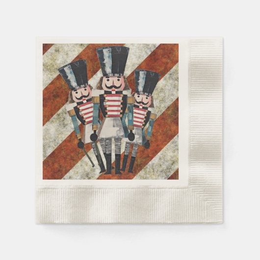 Nutcracker Soldiers Stripes Serviette (Vorderseite)