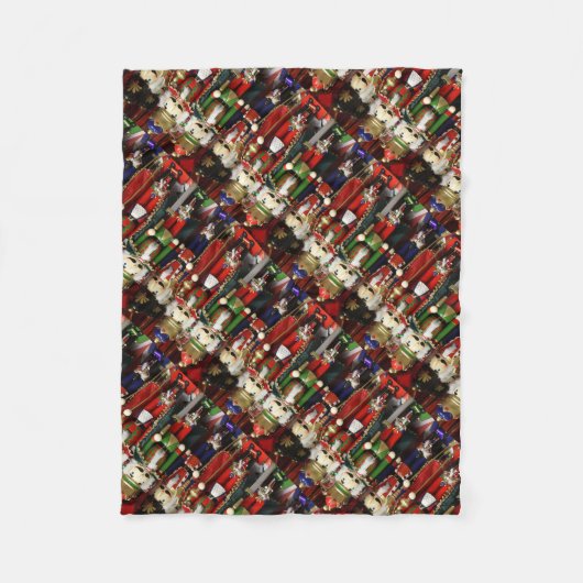 Nutcracker Soldiers Weihnachten Fleecedecke (Vorderseite)