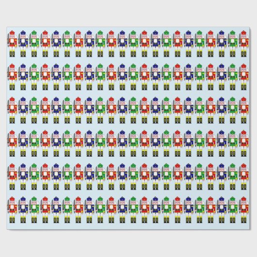 Nutcracker Soldiers Weihnachten Geschenkpapier (Flach)