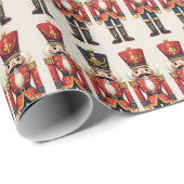 Nutcracker Soldiers Weihnachten Geschenkpapier (Rolleneckpunkt)