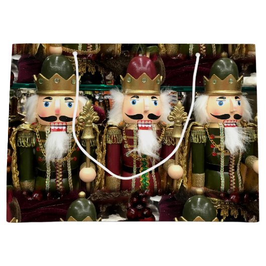 Nutcracker Soldiers Weihnachten Große Geschenktüte (Vorderseite)