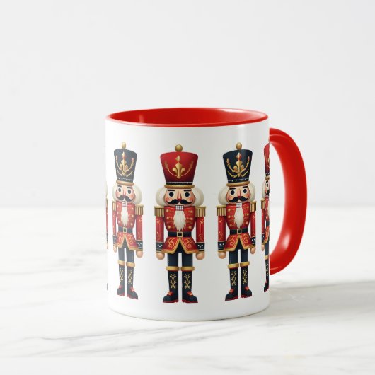 Nutcracker Soldiers Weihnachten Tasse (VorderseiteRechts)