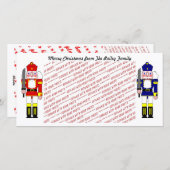 Nutcracker Soldiers Weihnachtsfest-Foto Feiertagskarte (Vorne/Hinten)