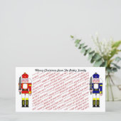 Nutcracker Soldiers Weihnachtsfest-Foto Feiertagskarte (Stehend Vorderseite)