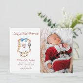 Nutcracker Soldiers Weihnachtsgeburt Foto Ankündigung (Stehend Vorderseite)