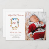 Nutcracker Soldiers Weihnachtsgeburt Foto Ankündigung (Vorne/Hinten)