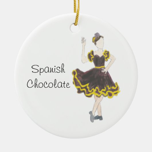 Nutcracker Spanische Schokolade Keepake Ornament (Vorne)