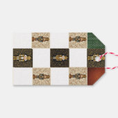 Nutcracker Sparkle Checkerboard Traditionell Geschenkanhänger (Vorderseite (Horizontal))