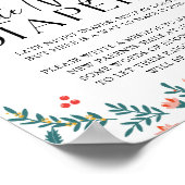 Nutcracker spät abends Diaper Weihnachtsdusche Poster (Ecke)