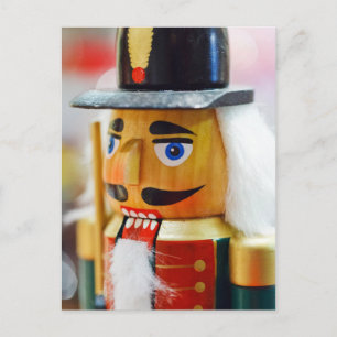 Nutcracker Spielzeug Niedliche Farbgestaltung Weih Feiertagspostkarte