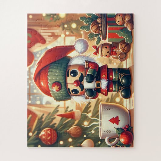 Nutcracker, Spielzeug und heiße Schokolade Puzzle (Vertikal)