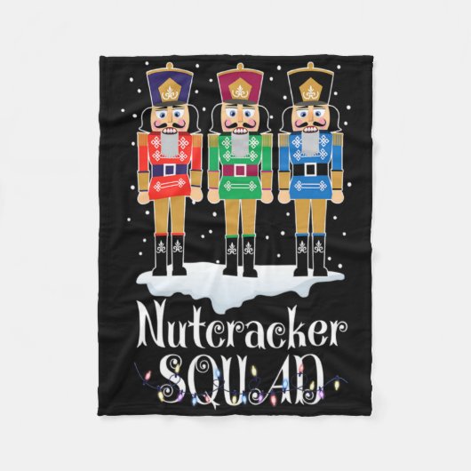 Nutcracker Squad Ballet Dance Christmas Xmas Light Fleecedecke (Vorderseite)