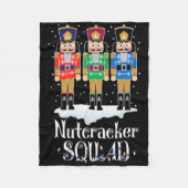 Nutcracker Squad Ballet Dance Christmas Xmas Light Fleecedecke (Vorderseite)