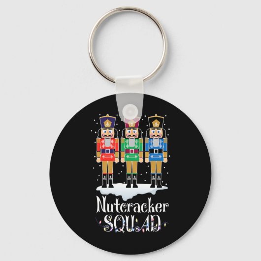 Nutcracker Squad Ballet Dance Christmas Xmas Light Schlüsselanhänger (Vorderseite)