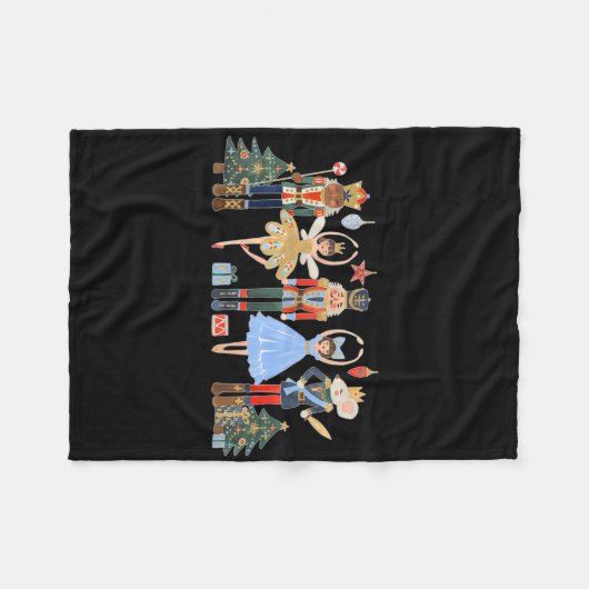 Nutcracker Squad Ballet Dance Matching Family Chri Fleecedecke (Vorderseite (Horizontal))