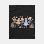 Nutcracker Squad Ballet Dance Matching Family Chri Fleecedecke (Vorderseite)
