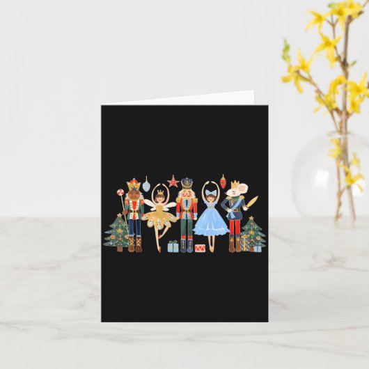 Nutcracker Squad Ballet Dance Matching Family Chri Karte (Gelbe Blume)