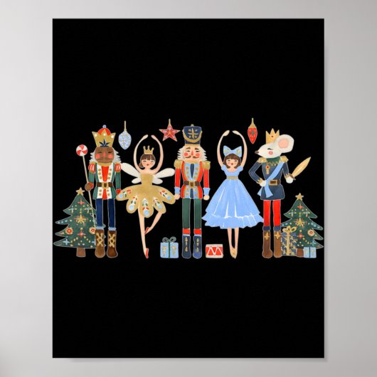 Nutcracker Squad Ballet Dance Matching Family Chri Poster (Vorne)