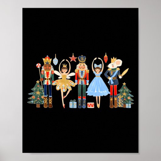 Nutcracker Squad Ballet Dance Matching Family Chri Poster (Vorne)