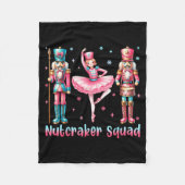 Nutcracker Squad Ballet Dance Merry Christmas Wome Fleecedecke (Vorderseite)