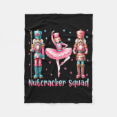 Nutcracker Squad Ballet Dance Merry Christmas Wome Fleecedecke (Vorderseite)