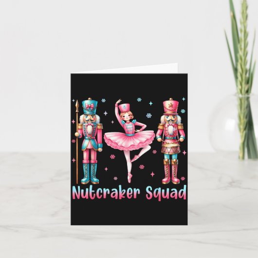 Nutcracker Squad Ballet Dance Merry Christmas Wome Karte (Vorderseite)