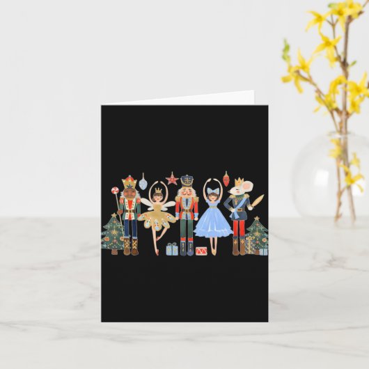 Nutcracker-Squad-Ballett-Tanz passende Familien-Ch Karte (Gelbe Blume)