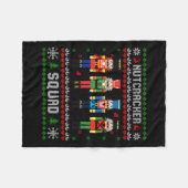 Nutcracker Squad Ballett Tanz Weihnachten Match F Fleecedecke (Vorderseite (Horizontal))