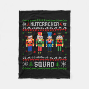 Nutcracker Squad Ballett Tanz Weihnachten Match F Fleecedecke