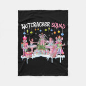 Nutcracker Squad Christmas Nk Ballet Sugar Plum Fa Fleecedecke (Vorderseite)