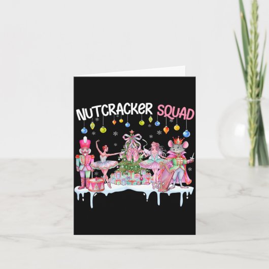Nutcracker Squad Christmas Nk Ballet Sugar Plum Fa Karte (Vorderseite)